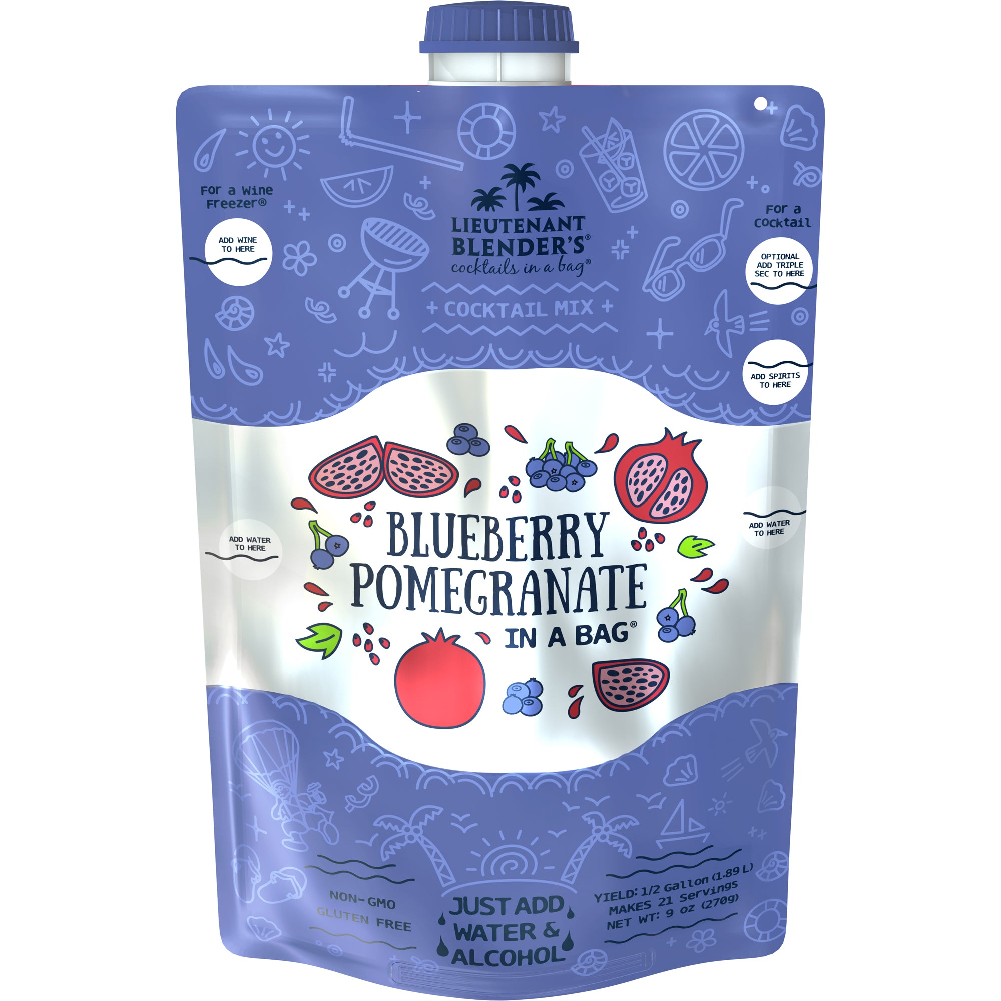Blueberry Pomegranate - Cocktails in a Bag
