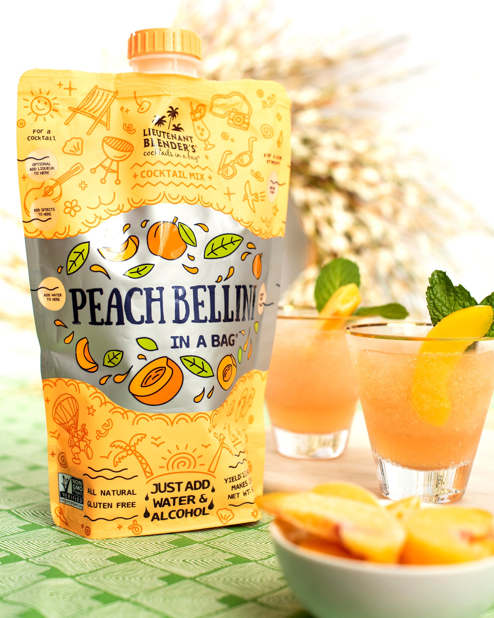 Peach Bellini - Cocktails in a Bag
