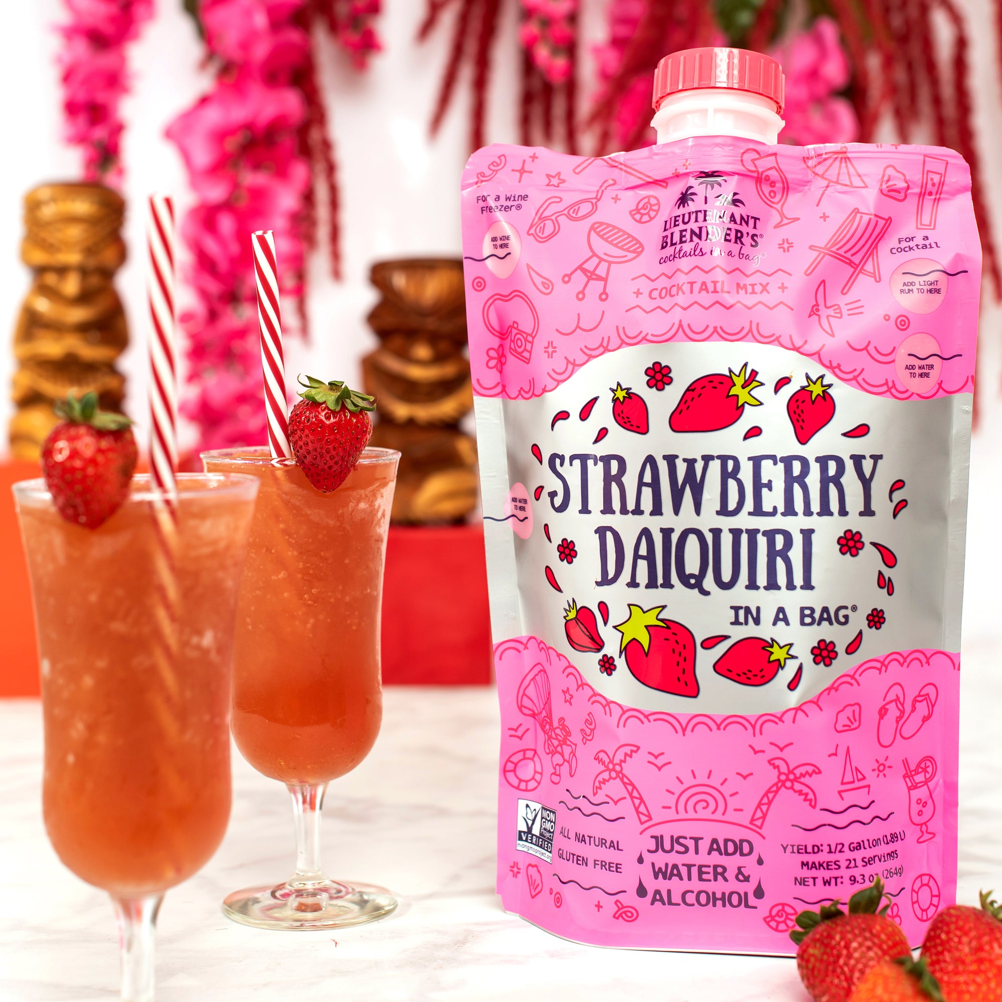 Strawberry Daiquiri - Cocktails in a Bag