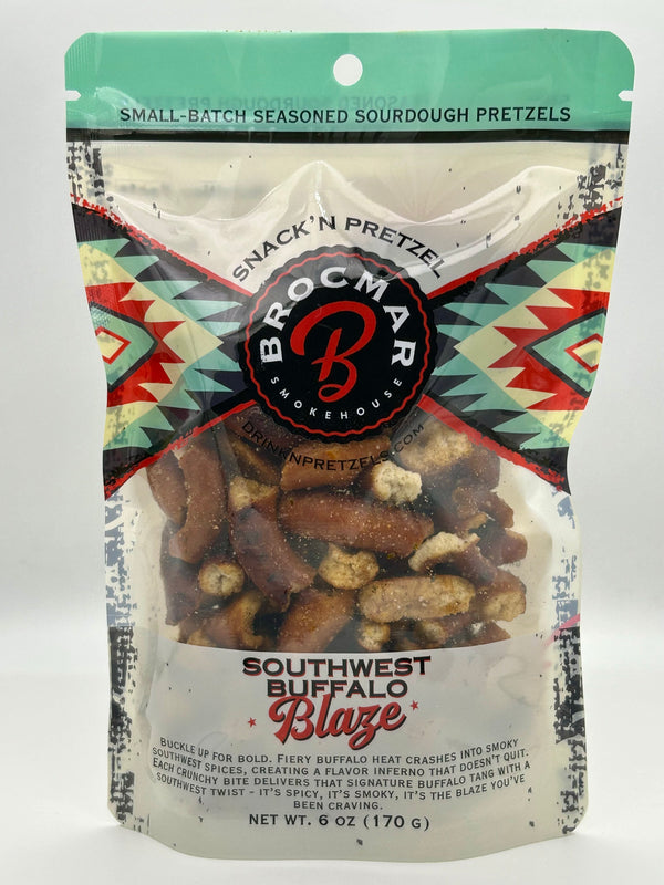 Southwest Buffalo Blaze Hard Sourdough Drink’N Pretzel