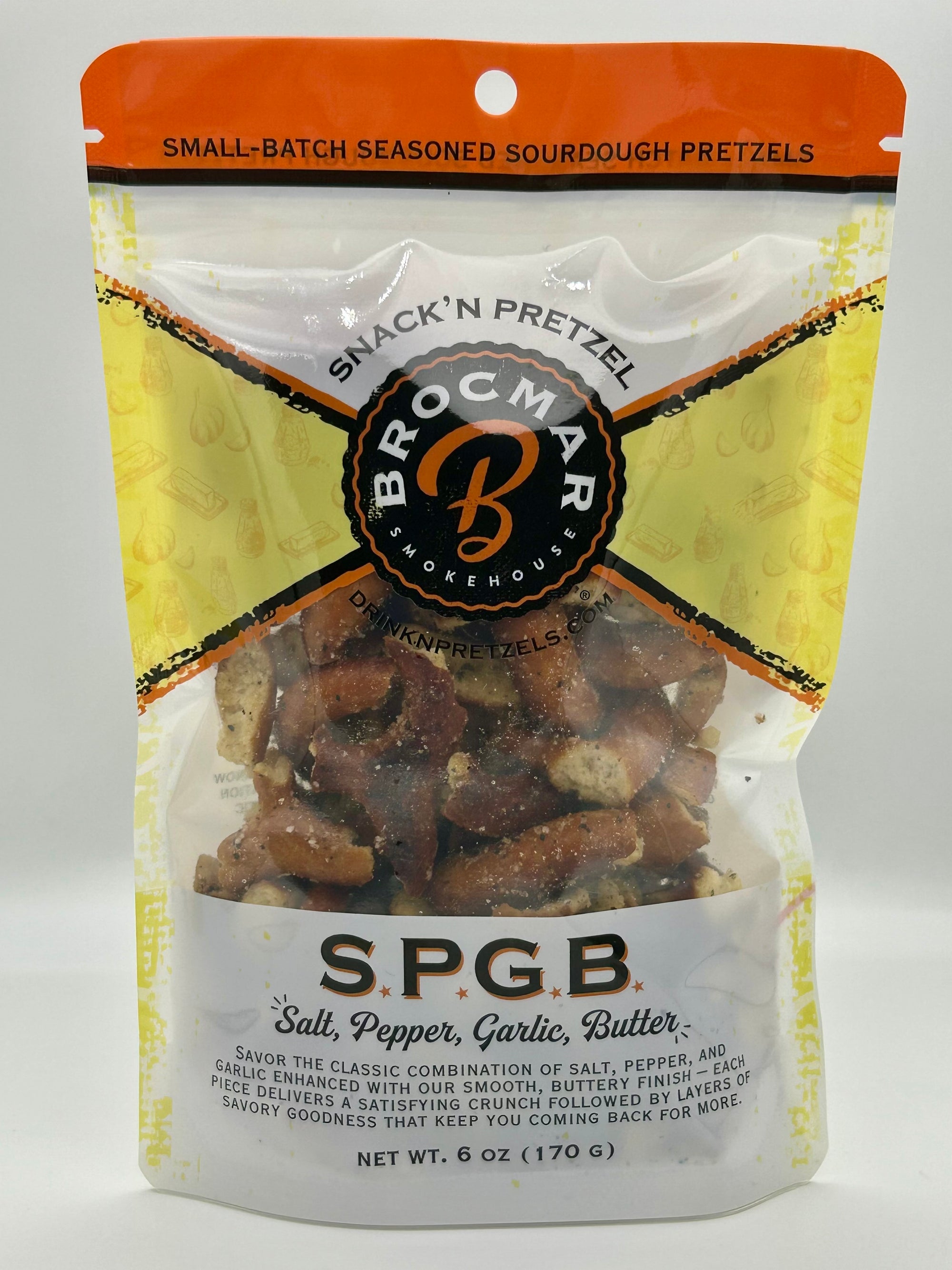 S.P.G.B (Salt, Pepper, Garlic Butter) Hard Sourdough Drink'N Pretzel Pieces