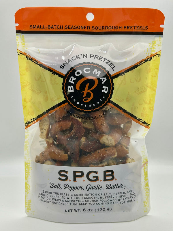 S.P.G.B (Salt, Pepper, Garlic Butter) Hard Sourdough Drink'N Pretzel Pieces