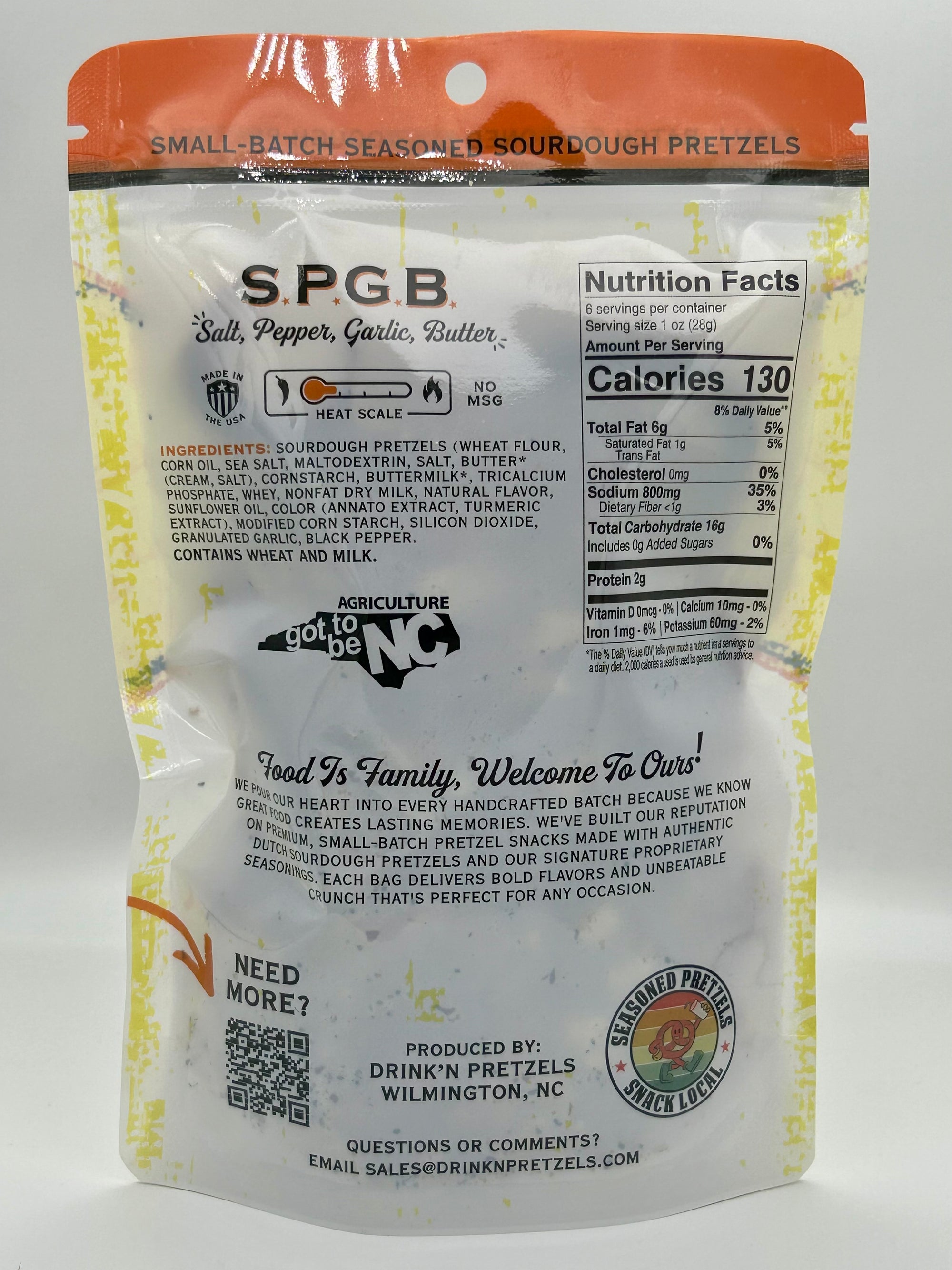 S.P.G.B (Salt, Pepper, Garlic Butter) Hard Sourdough Drink'N Pretzel Pieces