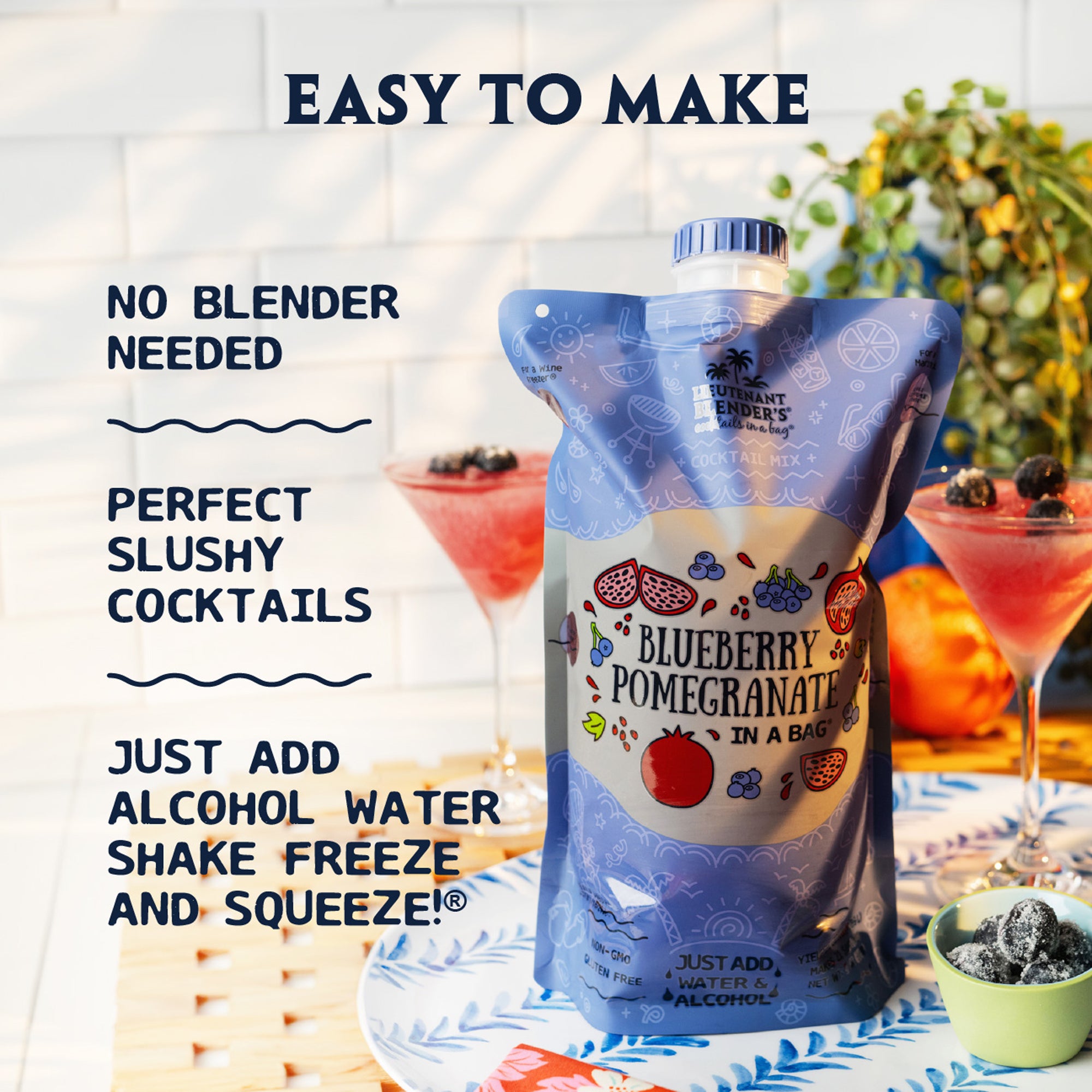 Blueberry Pomegranate - Cocktails in a Bag