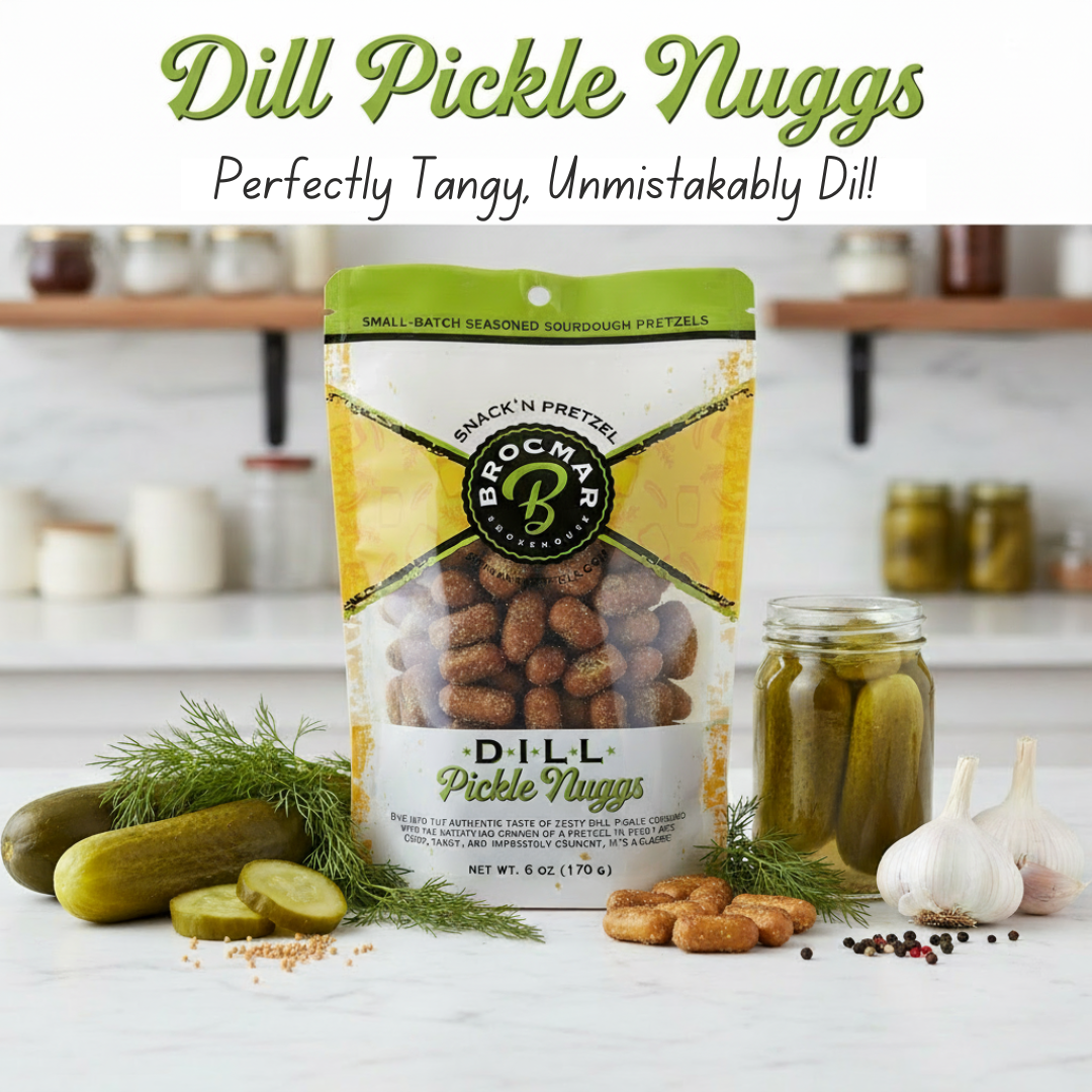 Dill Pickle Sourdough Pretzel Nuggs